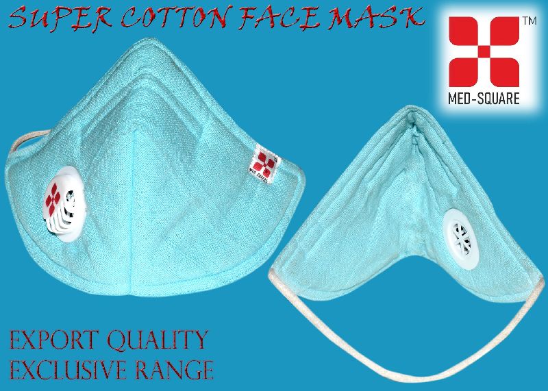 Export Quality Super Cotton Face Mask, for Pollution, Pattern : Plain
