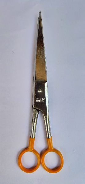 HAIR CUTTING SCISSORS IN YELLOW RUBBER, Style : Belt
