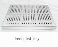 Plain Aluminium Perforated tray, Technics : Machine Made