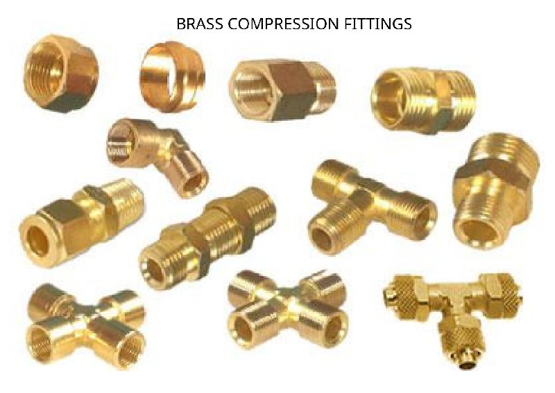 Coated Brass Compression Fittings, Size : Standard