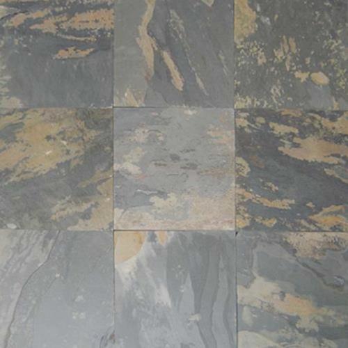 Square Grinded Autumn Rustic Slate Stone, for Flooring, Pattern : Plain