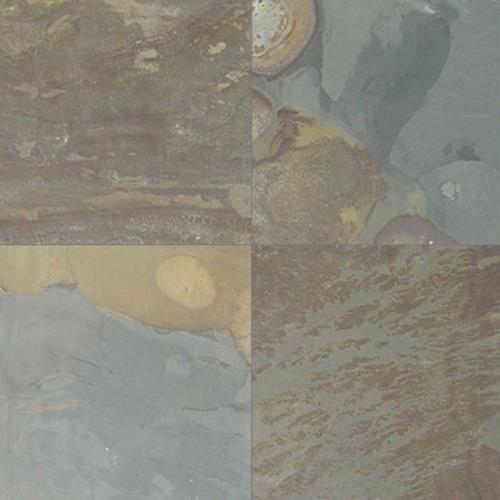 Square Grinded California Gold Slate Stone, for Flooring, Pattern : Plain