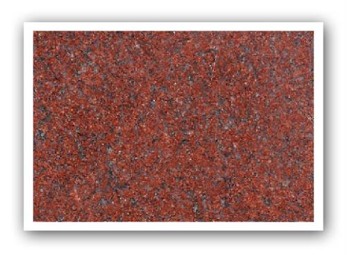 Rectangular Polished Solid Jhansi Red Granite Slab, for Wall, Feature : Crack Resistance, Washable