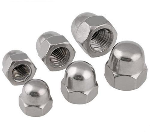 Carbon Steel Domed Cap Nuts, for Industrial Use, Feature : Corrosion Resistant, Resembling Roofing