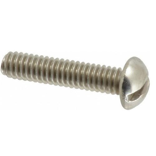 Stainless Steel Round Head Screw, Color : Silver