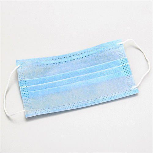 Non Woven 2 Ply Face Mask, for Clinical, Hospital, Laboratory, rope length : 5inch