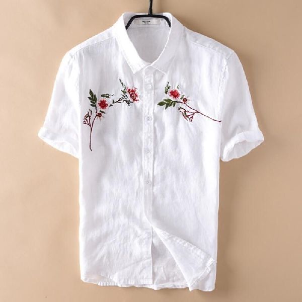 Polyester mens shirt, Size : XL, XXL, XXXL
