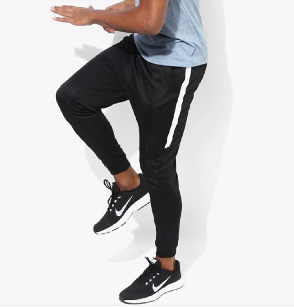 MENS TRACKSUIT BOTTOMS Gents Gym joggers stripe silk pants Black  Blue  trousers  eBay