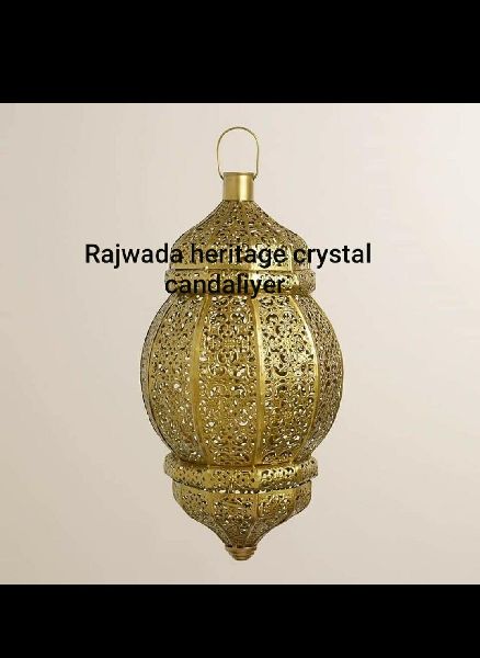 Rectangular Polished Brass handmade hanging lantern, for Hotels, Occasion : Decoration, Regular
