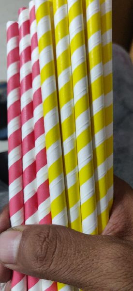 Eco Friendly Paper Straws, for Event Party, Length : 6 Inches, 7 Inches