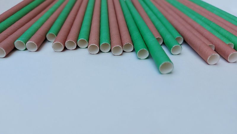 Solid Color Paper Straw, for Event Party, Length : 6 Inches
