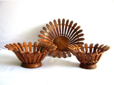 Handmade Wooden Basket, for Decoration, Feature : Superior Finish