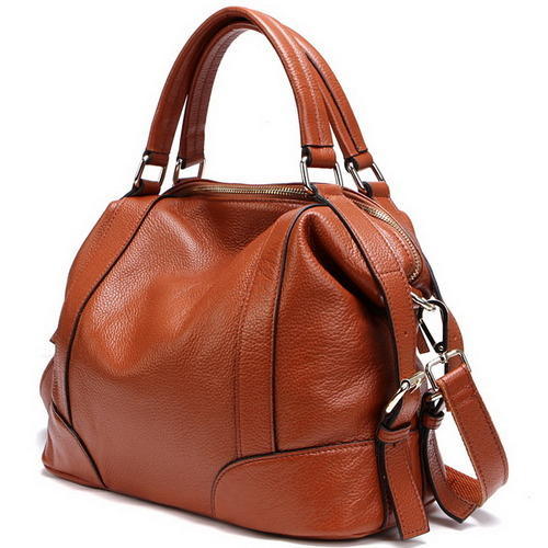 Leather Handbags, for Office, Pattern : Plain
