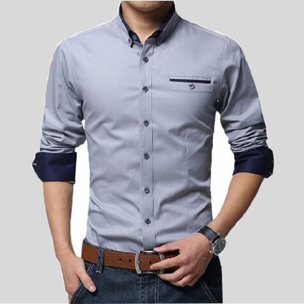 Long Sleeve Cotton Mens Shirts, Size : L, Feature : Anti-Shrink, Anti ...