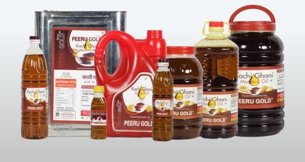 Peeru Gold Mustard Oil, for Cooking, Certification : FSSAI Certified