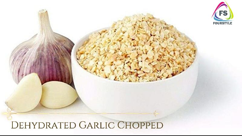 Dehydrated Garlic Chopped, for Cooking, Style : Dried