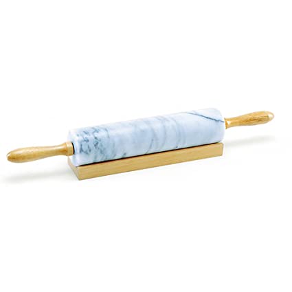 Polished Wood Marble Rolling Pin, for Kitchen, Length : 8inch