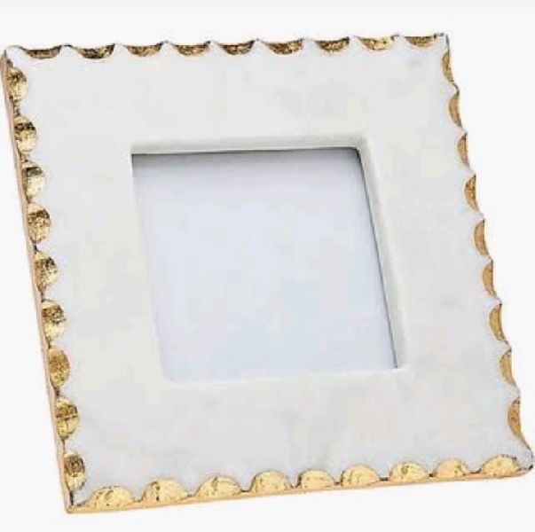 White Marble Photo Frame