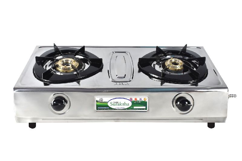 Deluxe 2056 LPG Gas Stove, for Home, Color : Silver