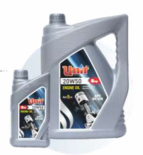 Unit 20W50 Gas Engine Oil, for Automobiles, Packaging Size : 210 Ltr Barrel
