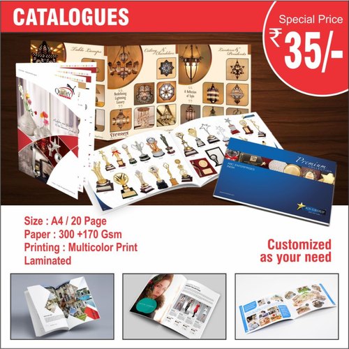 Rectangle Laminated Catalogues, Size : A4