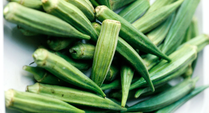 Organic Fresh Green Okra