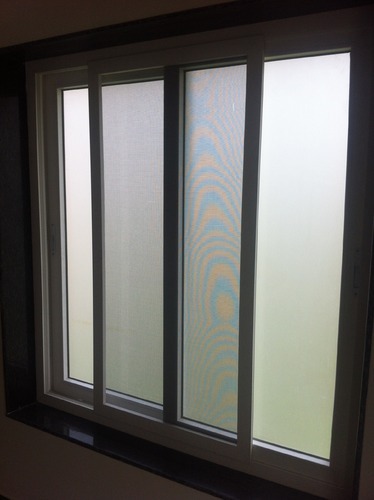 Rectangular Polished Mesh Balcony Window, Color : Grey, Metallic, Silver