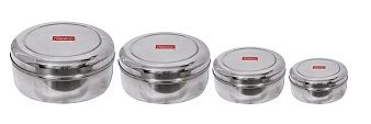 stainless steel puri dabba