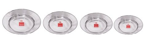 Stainless Steel Soup Plates, Size : 22/24/26/28