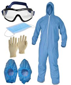 Latex PPE Kit, for Safety Use, Certification : ISI Certified