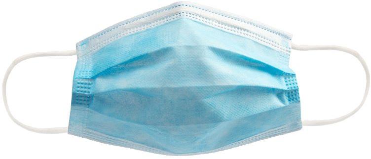Cotton 2 Ply Face Mask, for Clinical, Hospital, Laboratory, Color : Blue