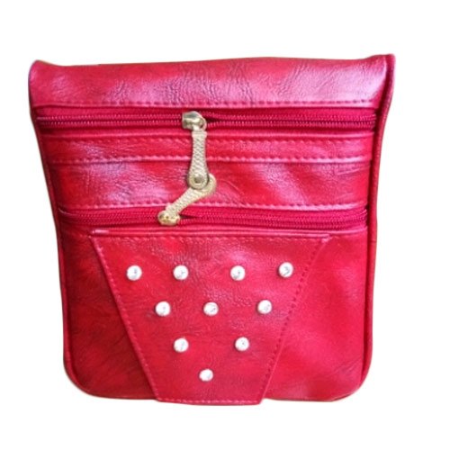 Ladies Dark Pink Sling Bag, Strap Type : Adjustable