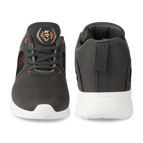 mens grey and orange trainers