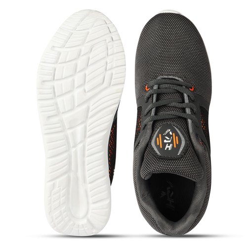 HRV SPORTS Mens Grey & Orange Running Shoes, Gender : For at best price ...