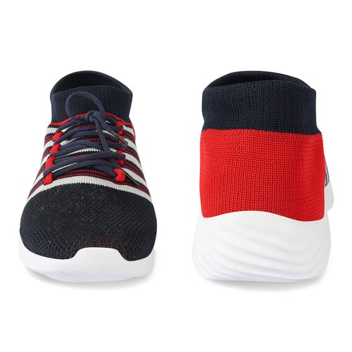 HRV SPORTS Mens Navy Blue & Red Running Shoes