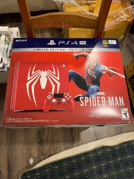 Sony PlayStation Ps4 Pro 1TB Limited Edition Spider-Man Red Console Bundle