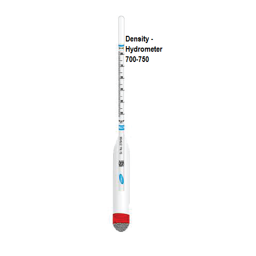 Density Petroleum Hydrometer 700750 (Petrol) and 800850 (Diesel) by