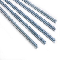 Mild steel Medium Carbo Threaded Rods, for Doors, Furniture, Grills, Gym, Size : 1-3 meter