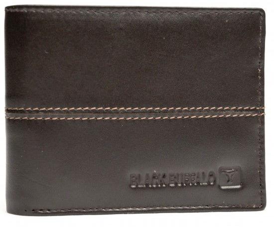 Black Buffalo Two Stitch Leather Wallet