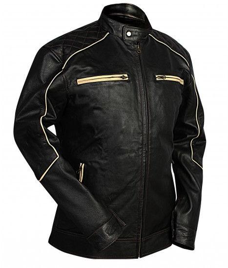 Mens Black Sheep Leather Jacket, Size : XL