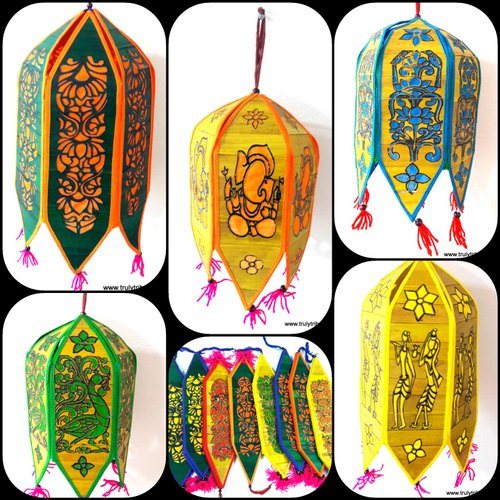 Truly Tribal Handcrafted Palm Leaf Lantern, for Decoration, Style : Handmade