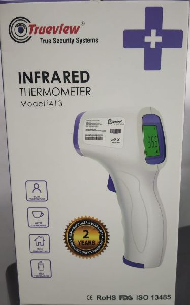 Digital Plastic TrueView Infrared Thermometer, for Clinical Use, Monitor Temprature, Certification : CE Certified
