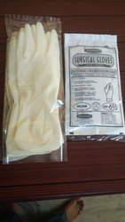 BRG+ Latex Surgical Sterile Gloves, Size : Medium
