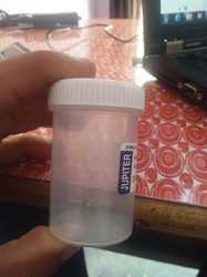 Urine 60 ml Non Sterilized Container, Color : White