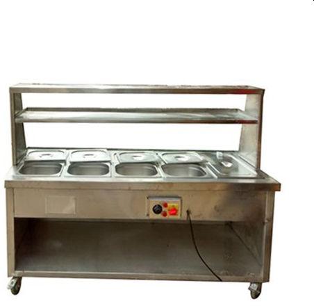 Stainless Steel Bain Marie Counter