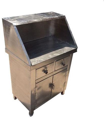 Plain Stainless Steel Cash Counter, Feature : Compact Structure