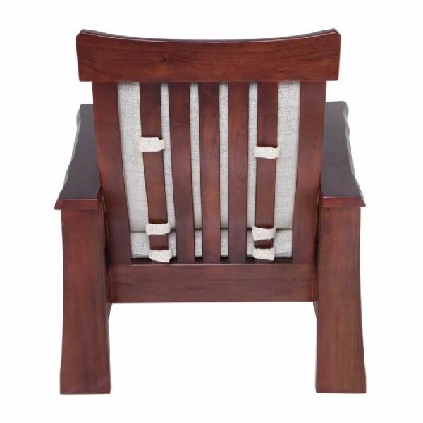 Rajtai Wooden Designing Chair With Cushion Seat