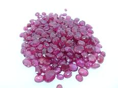 Oval Polished Ruby Gemstones, for Jewellery, Style : Common, Fashionable