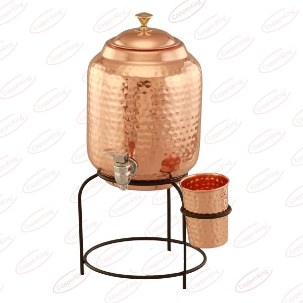 Copper Water Dispenser With Stand, Packaging Type : Paper Box