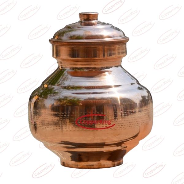 Polished Pure Copper Kalash, for Pooja Purpose, Packaging Type : Carton